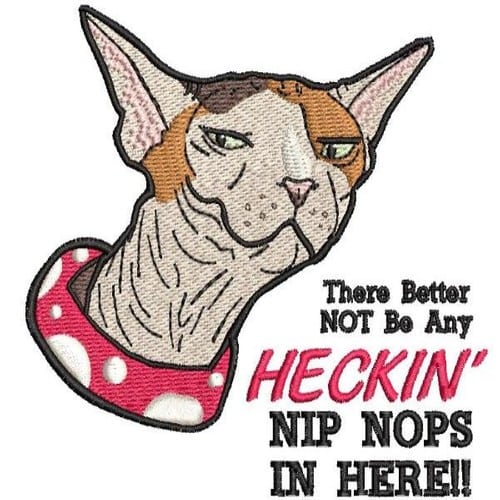 Heckin' Nops Embroidery File - The3BlackCats Embroidery and Custom Gifts