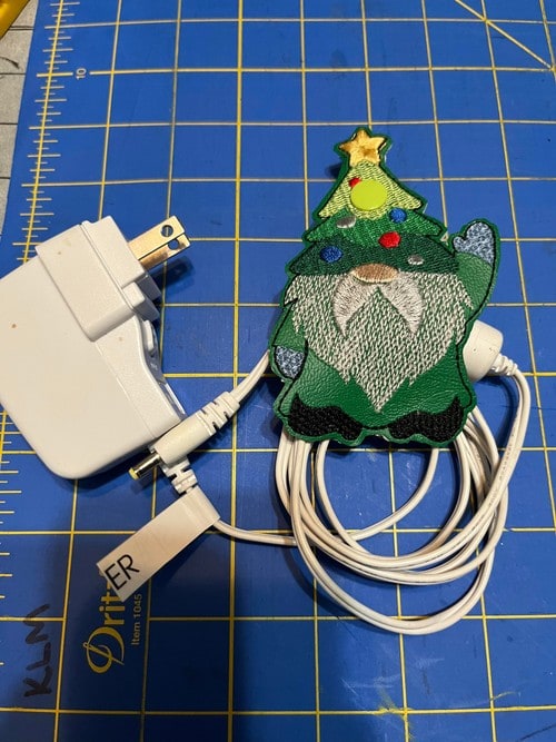 Gnome Cord Keeper Digital Embroidery File