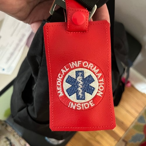 Medic Alert Tag Embroidery File