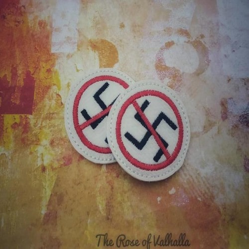 No Nazis! Feltie Embroidery File - The3BlackCats Embroidery and Custom Gifts