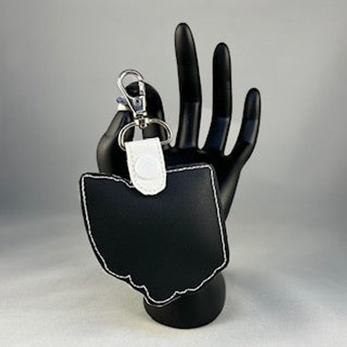 Ohio State Shaped Keyfob