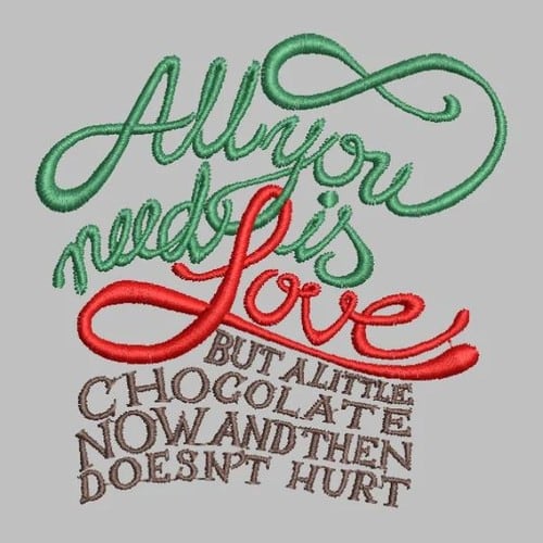 All You Need Embroidery File - The3BlackCats Embroidery and Custom Gifts