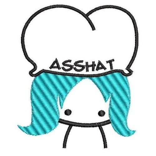 A**hat Embroidery File - The3BlackCats Embroidery and Custom Gifts