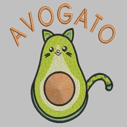 Avogato Embroidery File - The3BlackCats Embroidery and Custom Gifts