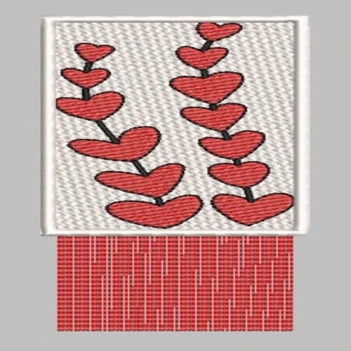 Lace Hearts Bookmark Embroidery File - The3BlackCats Embroidery and Custom Gifts