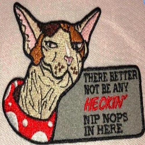 Heckin' Nops Patch - The3BlackCats Embroidery and Custom Gifts