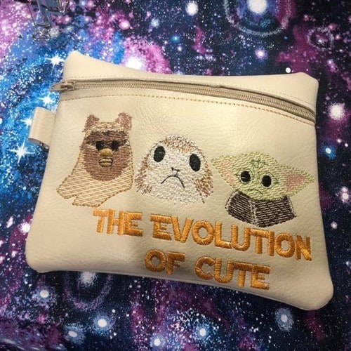 Evolution of Cute Bag ITH Embroidery File - The3BlackCats Embroidery and Custom Gifts
