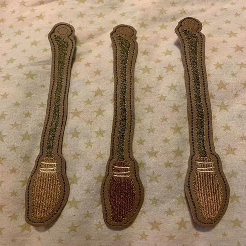 Wizard Broom 2K ITH Bookmark Embroidery Design - The3BlackCats Embroidery and Custom Gifts