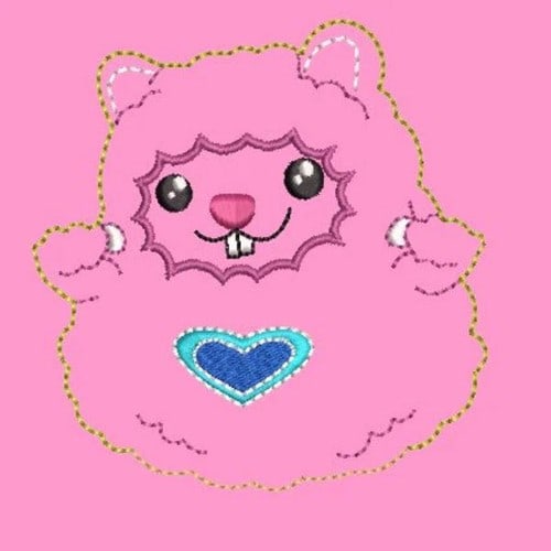 Spud mouse stuffie ITH Embroidery File