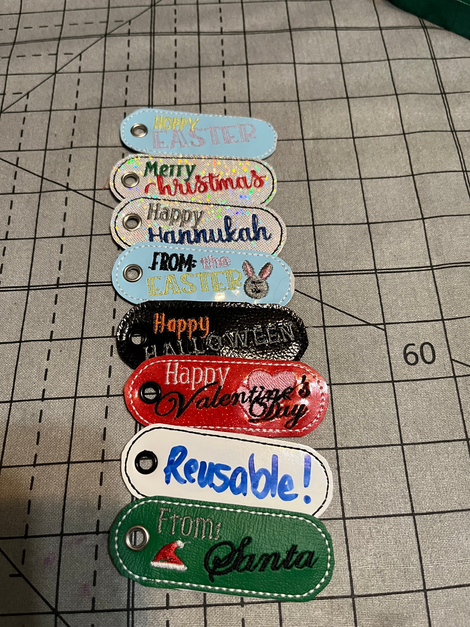 Holiday Tags 1 Embroidery Files