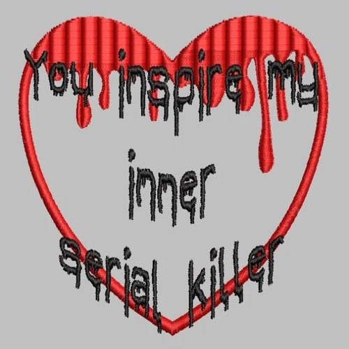 Inspire Killer Applique Embroidery File - The3BlackCats Embroidery and Custom Gifts