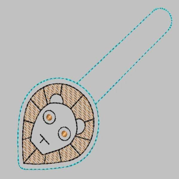 Leo Keyfob Embroidery File - The3BlackCats Embroidery and Custom Gifts