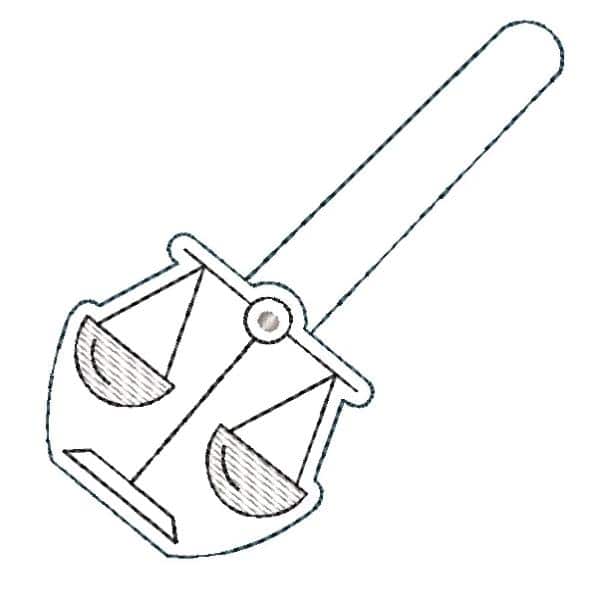 Libra Keyfob Embroidery File - The3BlackCats Embroidery and Custom Gifts