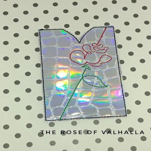 Rose Gift Card Holder Embroidery File - The3BlackCats Embroidery and Custom Gifts