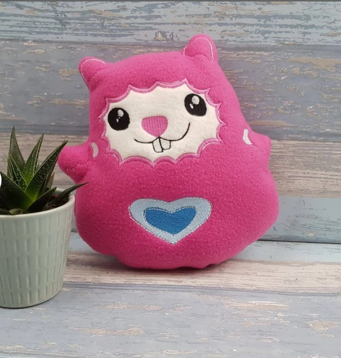 Spud mouse stuffie ITH Embroidery File