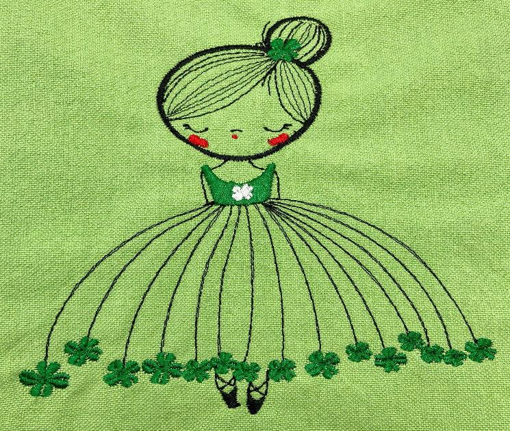 St. Patrick's Day Dancer Embroidery File