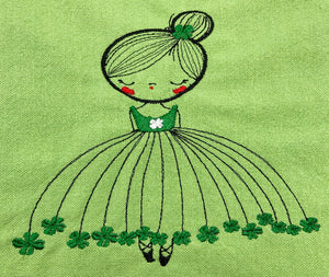 St. Patrick's Day Dancer Embroidery File