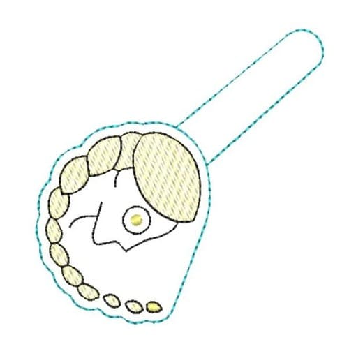 Virgo Keyfob - The3BlackCats Embroidery and Custom Gifts