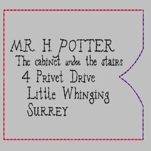 Wizard School Letter Gift Card Holder - The3BlackCats Embroidery and Custom Gifts